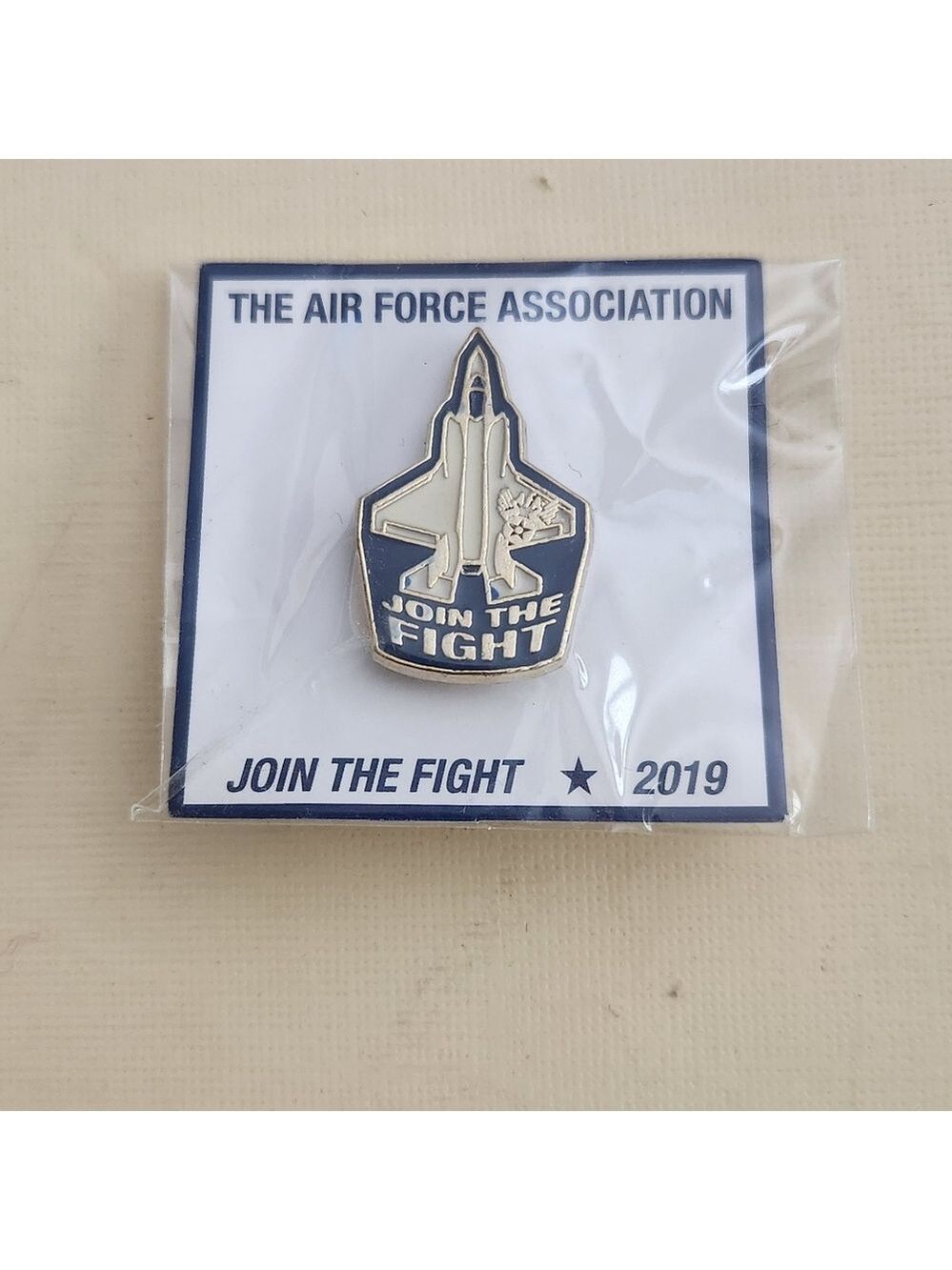 New In Package Air Force Association Lapel Hat Pin 2019 Join the Fight